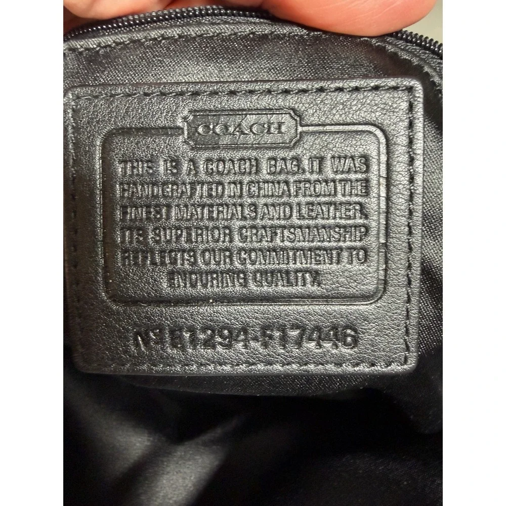 Coach Ashley signature Carryall  Black and Gray